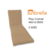 Universal Chaise Cushions in Sunbrella Play Camel- Economy Replacement Cushions