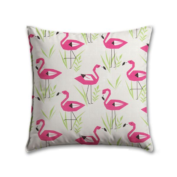 Premier Prints Ringo Jazz Pink Outdoor Pillow | Custom Patio Pillows