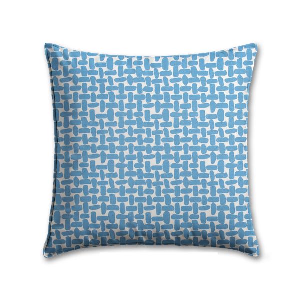 Premier Prints Farley Courtyard Blue Outdoor Pillow | Custom Patio Pillows