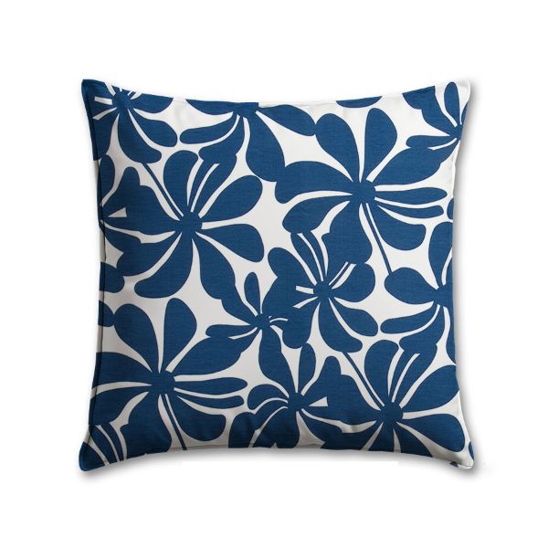 Premier Prints Twirley Courtyard Navy Outdoor Pillow | Custom Patio Pillows