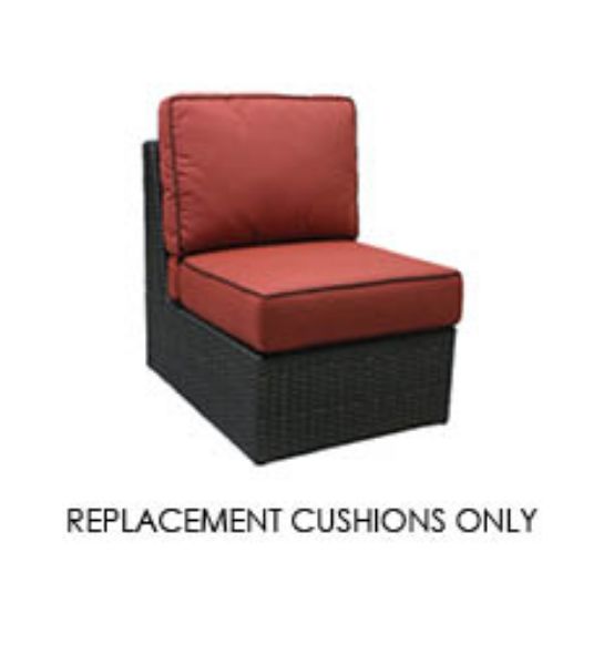 Patio Renaissance Del Mar Armless Chair Replacement Cushions