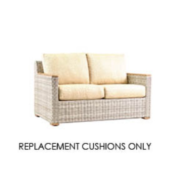 Picture of Basseterra Love Seat | Patio Renaissance Replacement Cushions | Sunbrella® Fabrics