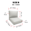 Deep Seating Patio Chair Cushions