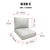 Picture of Arctic Multi Deep Seating Patio Chair Cushions