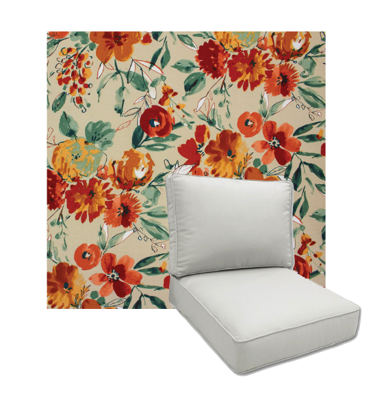 Bettina Sonoma by Richloom Solarium Deep Seating Patio Chair Cushions