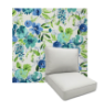 Bettina Aqua by Richloom Solarium Deep Seating Patio Chair Cushions