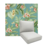 Davilla Seaglass by Richloom Solarium Deep Seating Patio Chair Cushions