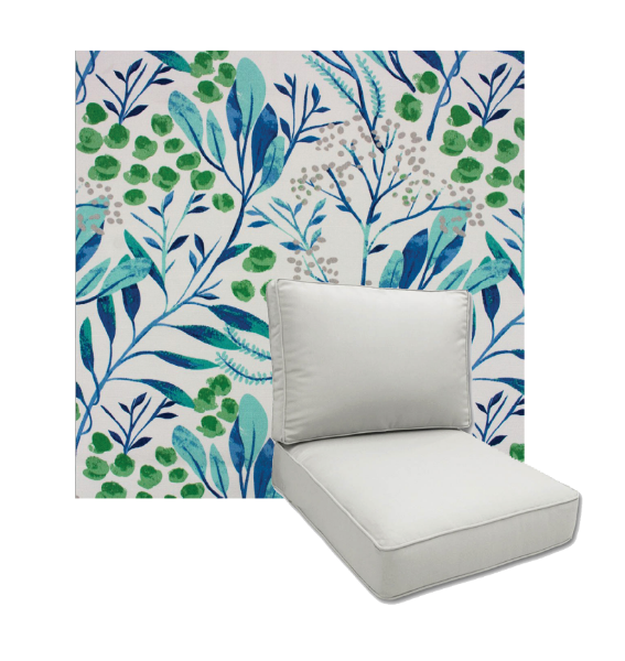 Gould Capris by Richloom Solarium Deep Seating Patio Chair Cushions