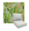 Mekko Caramel  by Richloom Solarium Deep Seating Patio Chair Cushions