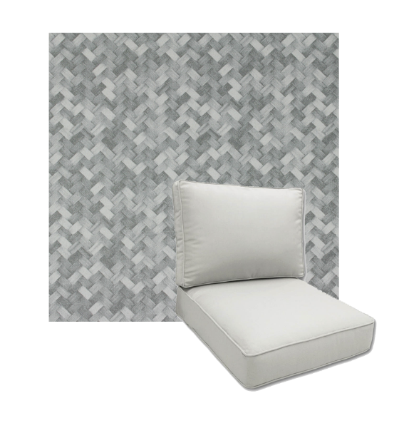 Mixes Ocean by Richloom Solarium Deep Seating Patio Chair Cushions