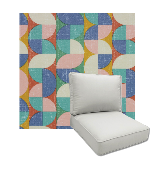 Pell Driftwood by Richloom Solarium Deep Seating Patio Chair Cushions