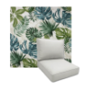 Piermont Palm by Richloom Solarium Deep Seating Patio Chair Cushions
