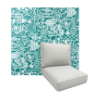 Sesagate Ocean by Richloom Solarium Deep Seating Patio Chair Cushions