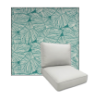 Talia Seaglass by Richloom Solarium Deep Seating Patio Chair Cushions