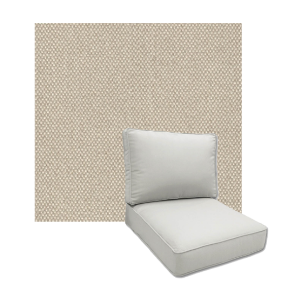 Hayden Taupe by Revolution Performance Fabrics Deep Seating Patio Chair Cushions