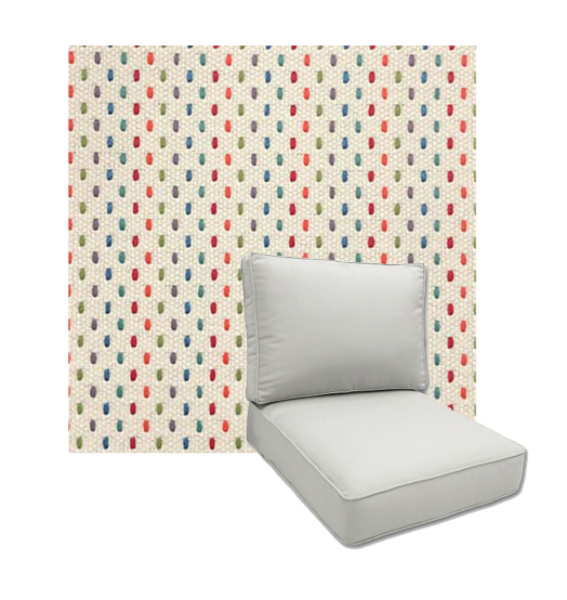 Dotz Candy by Revolution Performance Fabrics Deep Seating Patio Chair Cushions
