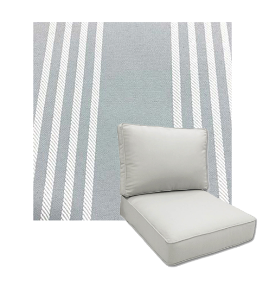 Shade Aluminum by Revolution Performance Fabrics Deep Seating Patio Chair Cushions