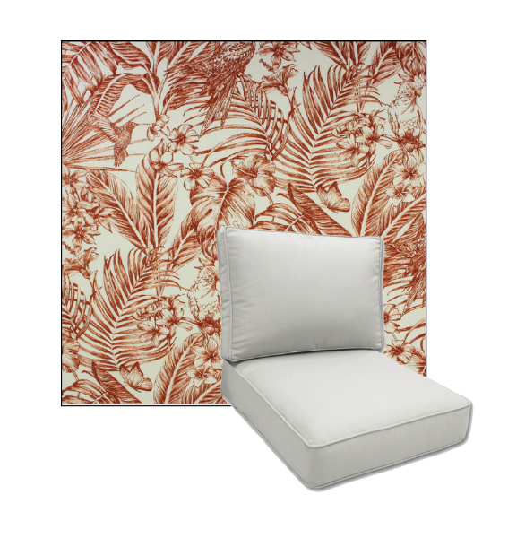 Wilshire Mesa by Richloom Solarium Deep Seating Patio Chair Cushions