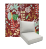 Windcrest Mulberry by Richloom Solarium Deep Seating Patio Chair Cushions