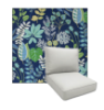 Windcrest Navy by Richloom Solarium Deep Seating Patio Chair Cushions
