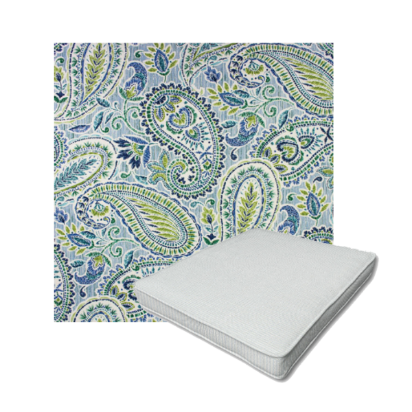 Richloom Solarium Arctic Capri Boxed Patio Dining Chair Seat Cushions – Custom Outdoor Comfort