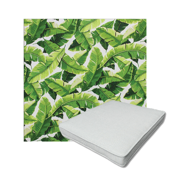 Richloom Solarium Balmoral Palm Boxed Patio Dining Chair Seat Cushions – Custom Outdoor Comfort