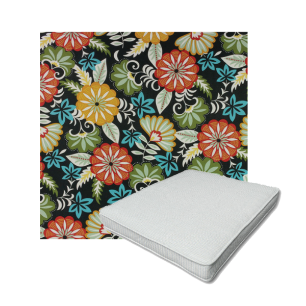 Richloom Solarium Cadelle Ebony Boxed Patio Dining Chair Seat Cushions – Custom Outdoor Comfort