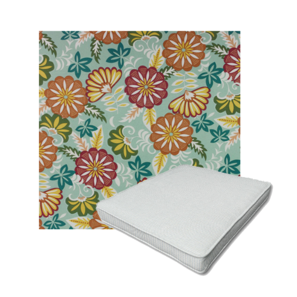 Richloom Solarium Cadelle Meadow Boxed Patio Dining Chair Seat Cushions – Custom Outdoor Comfort