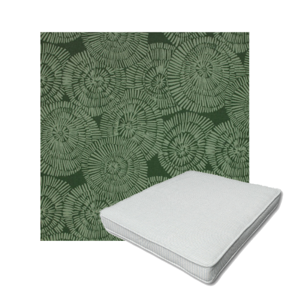 Richloom Solarium Crossway Pesto Boxed Patio Dining Chair Seat Cushions – Custom Outdoor Comfort