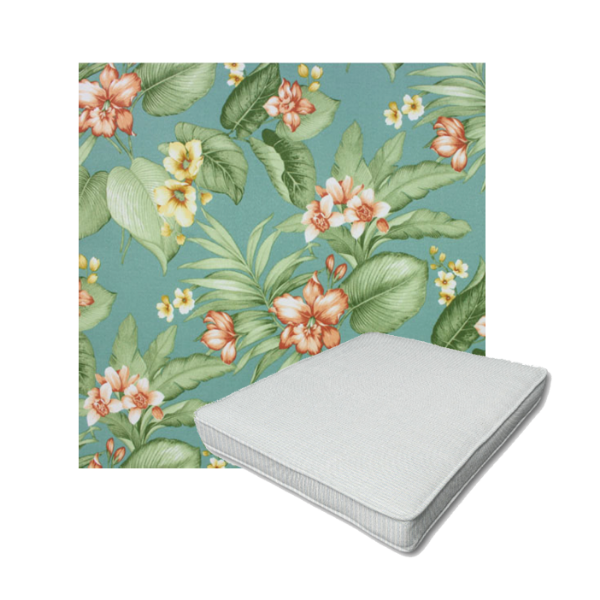 Richloom Solarium Davilla Seaglass Boxed Patio Dining Chair Seat Cushions – Custom Outdoor Comfort