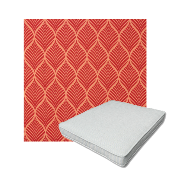 Richloom Solarium Fenbrook Coral Boxed Patio Dining Chair Seat Cushions – Custom Outdoor Comfort