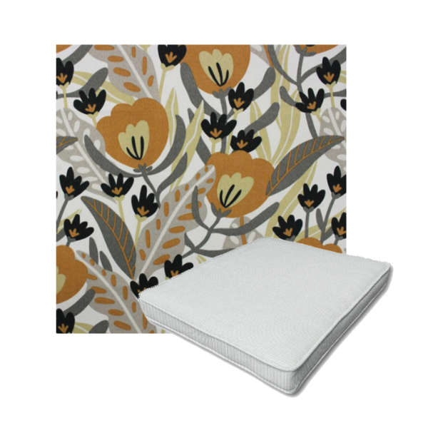 Richloom Solarium Fournette Driftwood Boxed Patio Dining Chair Seat Cushions – Custom Outdoor Comfort