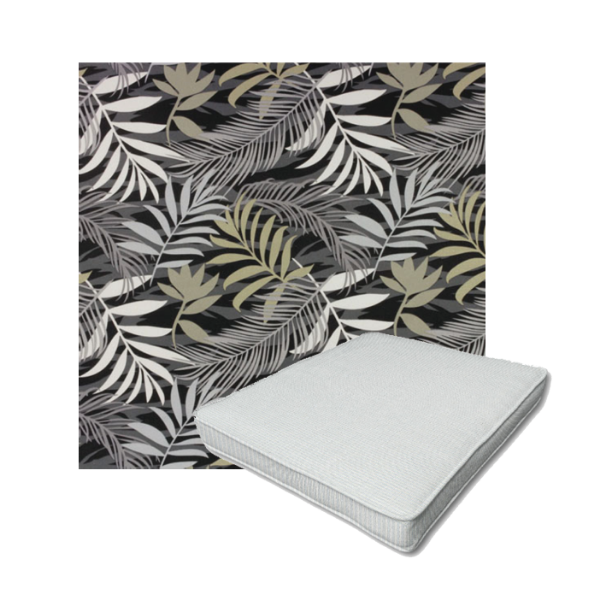 Richloom Solarium Mayland Driftwood Boxed Patio Dining Chair Seat Cushions – Custom Outdoor Comfort