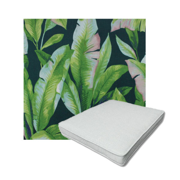 Richloom Solarium Mekko Emerald Boxed Patio Dining Chair Seat Cushions – Custom Outdoor Comfort