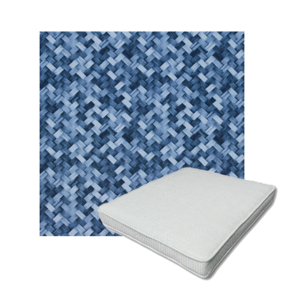Richloom Solarium Mixes Marine Boxed Patio Dining Chair Seat Cushions – Custom Outdoor Comfort