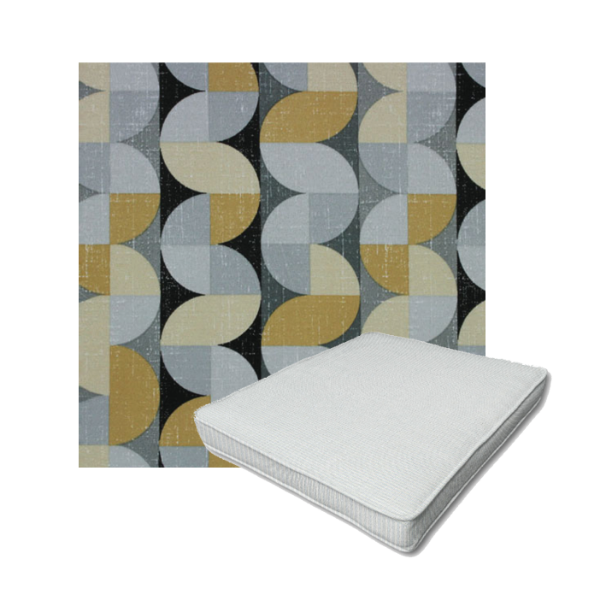 Richloom Solarium Pell Driftwood Boxed Patio Dining Chair Seat Cushions – Custom Outdoor Comfort