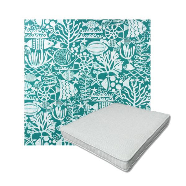 Richloom Solarium Seagate Ocean Boxed Patio Dining Chair Seat Cushions – Custom Outdoor Comfort