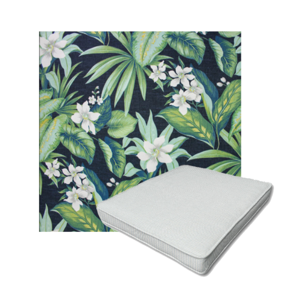 Richloom Solarium Tahiti Navy Boxed Patio Dining Chair Seat Cushions – Custom Outdoor Comfort