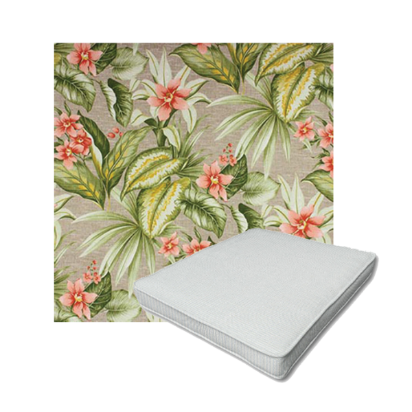 Richloom Solarium Tahiti Sunrise Boxed Patio Dining Chair Seat Cushions – Custom Outdoor Comfort