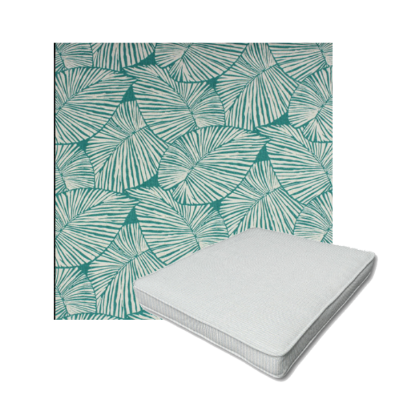 Richloom Solarium Talia Seaglass Boxed Patio Dining Chair Seat Cushions – Custom Outdoor Comfort