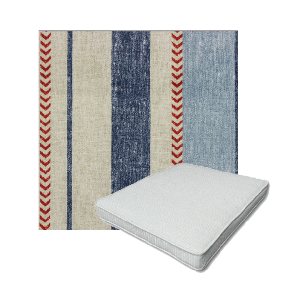 Richloom Solarium Weekender Multi Boxed Patio Dining Chair Seat Cushions – Custom Outdoor Comfort