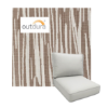 Custom Boxed Deep Seating Cushions in Outdura Fabrics | Made to Order
