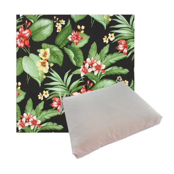 Outdoor Dining Chair Cushion Universal Sizes - Richloom Solarium Davilla Noir