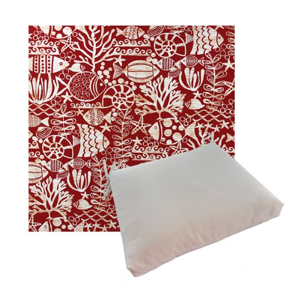 Outdoor Dining Chair Cushion Universal Sizes - Richloom Solarium  Seagate Red