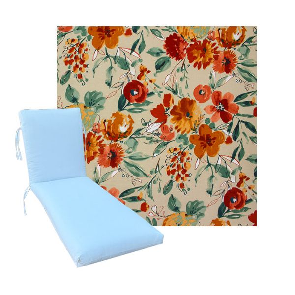 Universal Chaise Cushions in Richloom Solarium Bettina Sonoma - 3 Universal Sizes