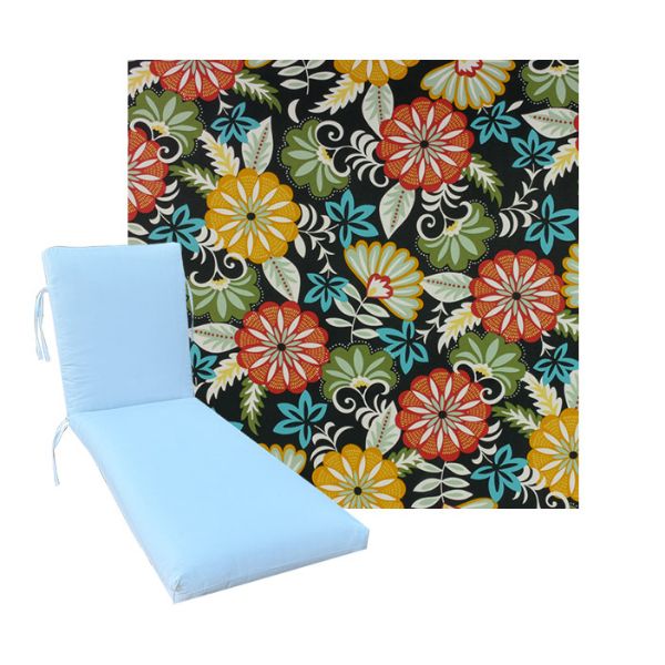Universal Chaise Cushions in Richloom Solarium Cadelle Multi - 3 Universal Sizes