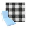 Universal Chaise Cushions in Richloom Solarium Patterson Black -  3 Universal Sizes
