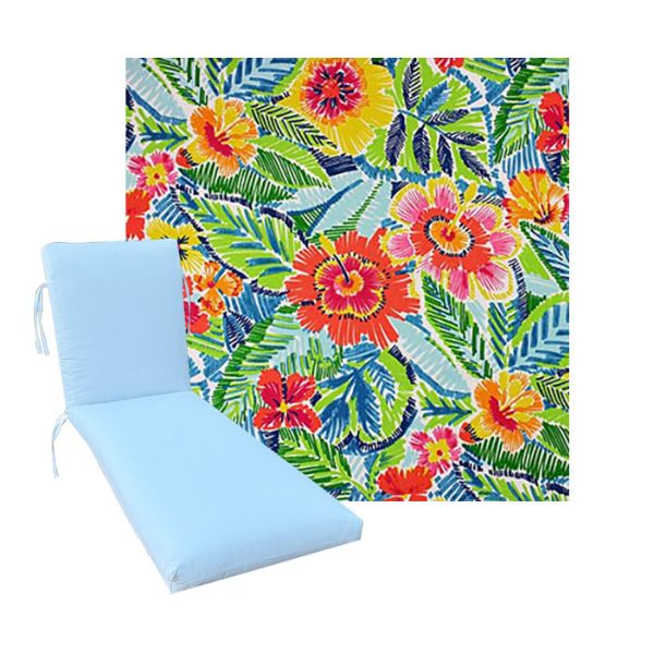 Universal Chaise Cushions in Richloom Solarium Pensacola Multi -  3 Universal Sizes