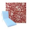 Universal Chaise Cushions in Richloom Solarium Seagate Red 3 Universal Sizes