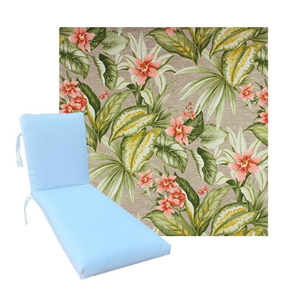 Universal Chaise Cushions in Richloom Solarium Tahiti Sunrise 3 Universal Sizes